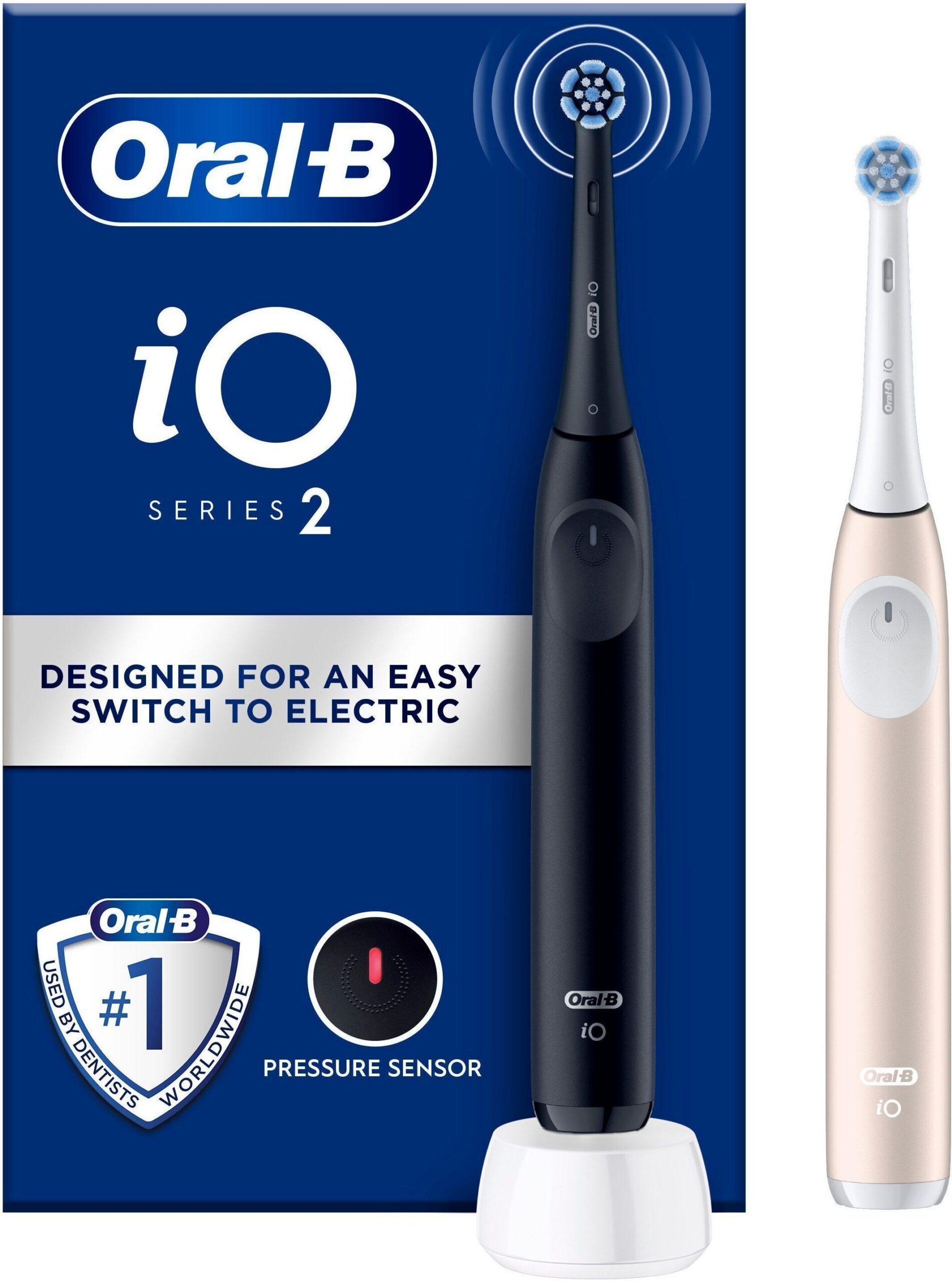 Oral-B iO2 Duo elektriline hambahari, must ja roosa