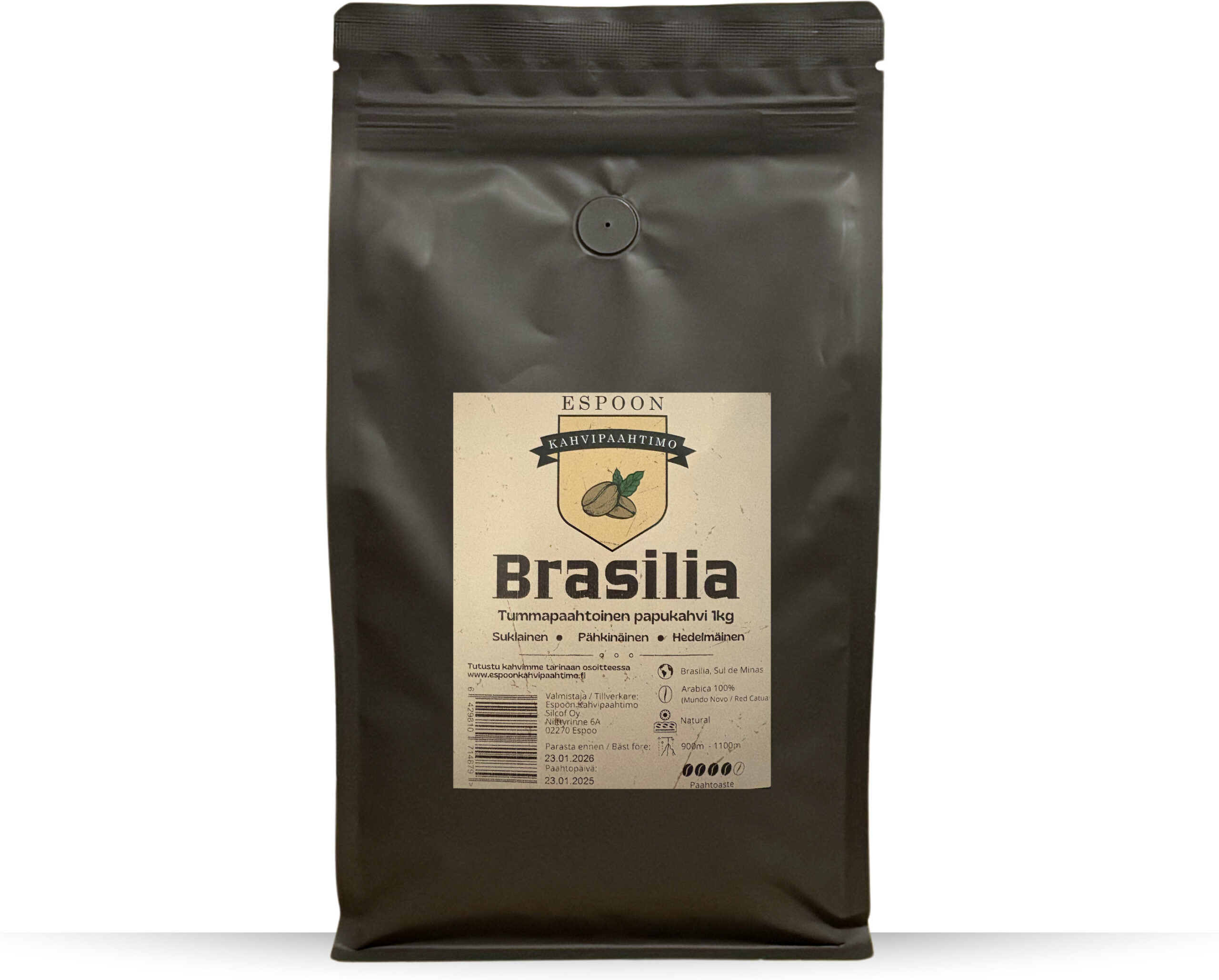 Espoon Coffee Roaster - Brasiilia kohvioad, 1 kg
