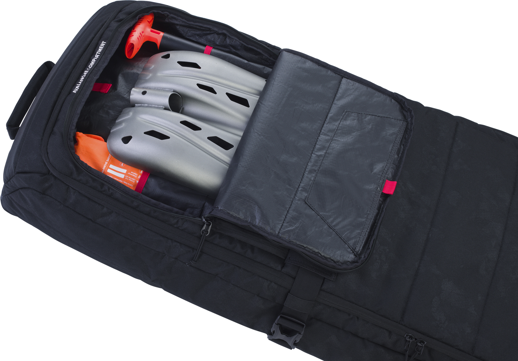Evoc SNOW GEAR ROLLER M suusakott, must (160 cm) - Image 4