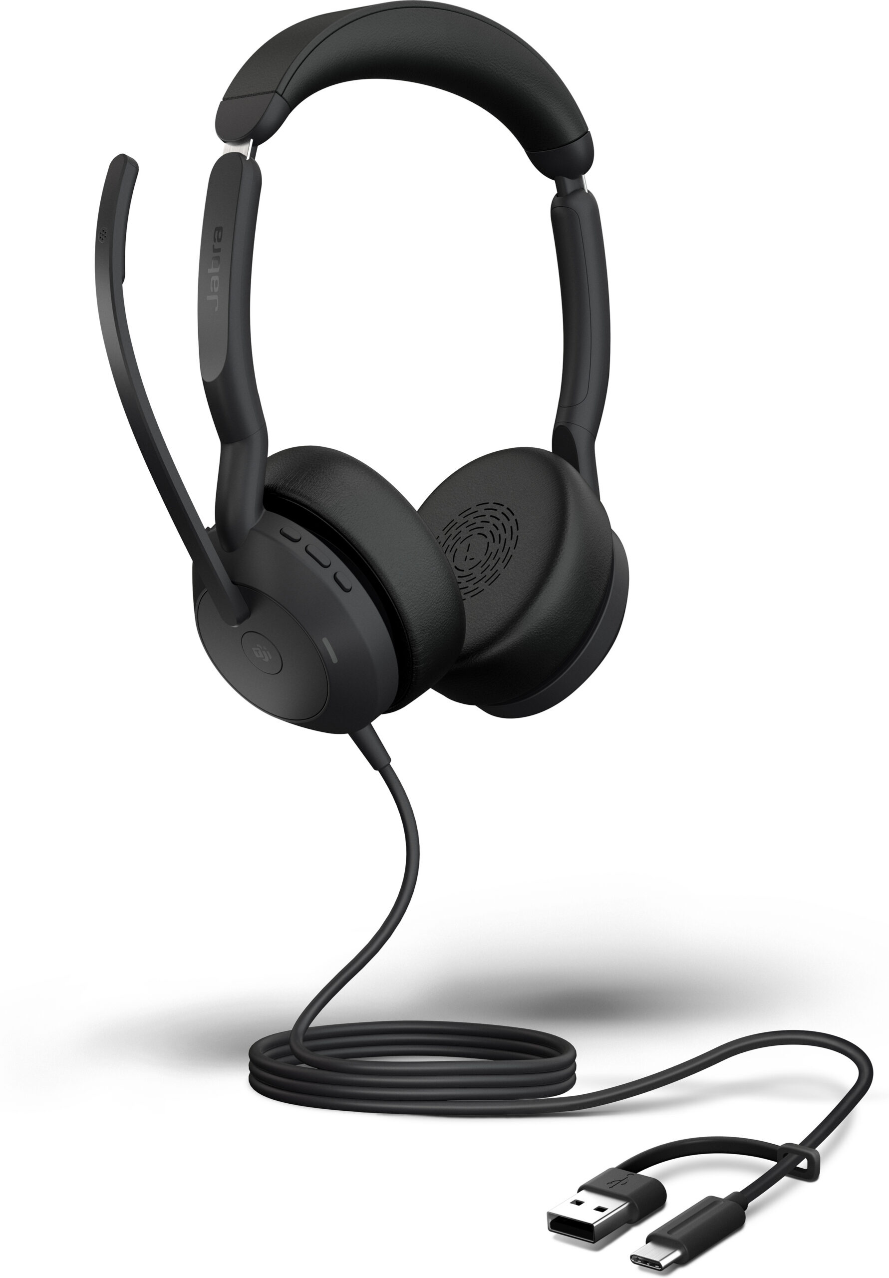 Jabra Evolve2 50, USB C/A, MS Stereo peakomplekt