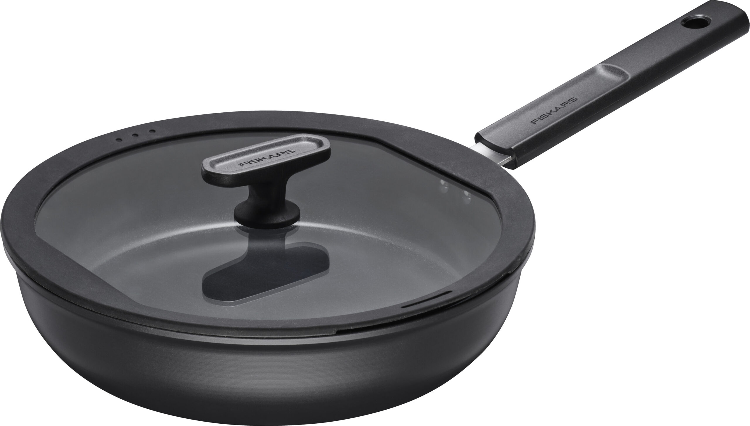 Fiskars kõva pinnaga praepann 26 cm kaanega - Image 2