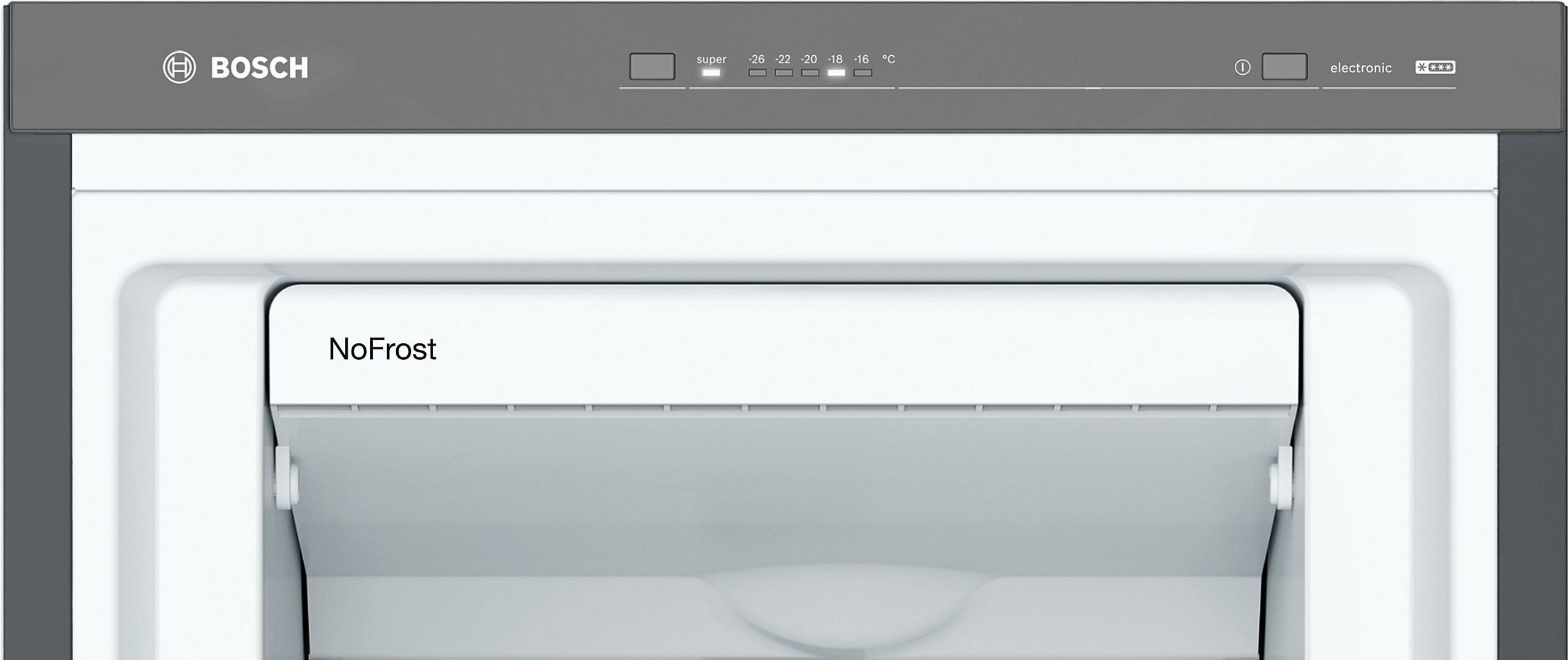 Bosch GSN36VXEP Serie 4 sügavkülmik, harjatud must teras, sõrmejäljekindel - Image 2