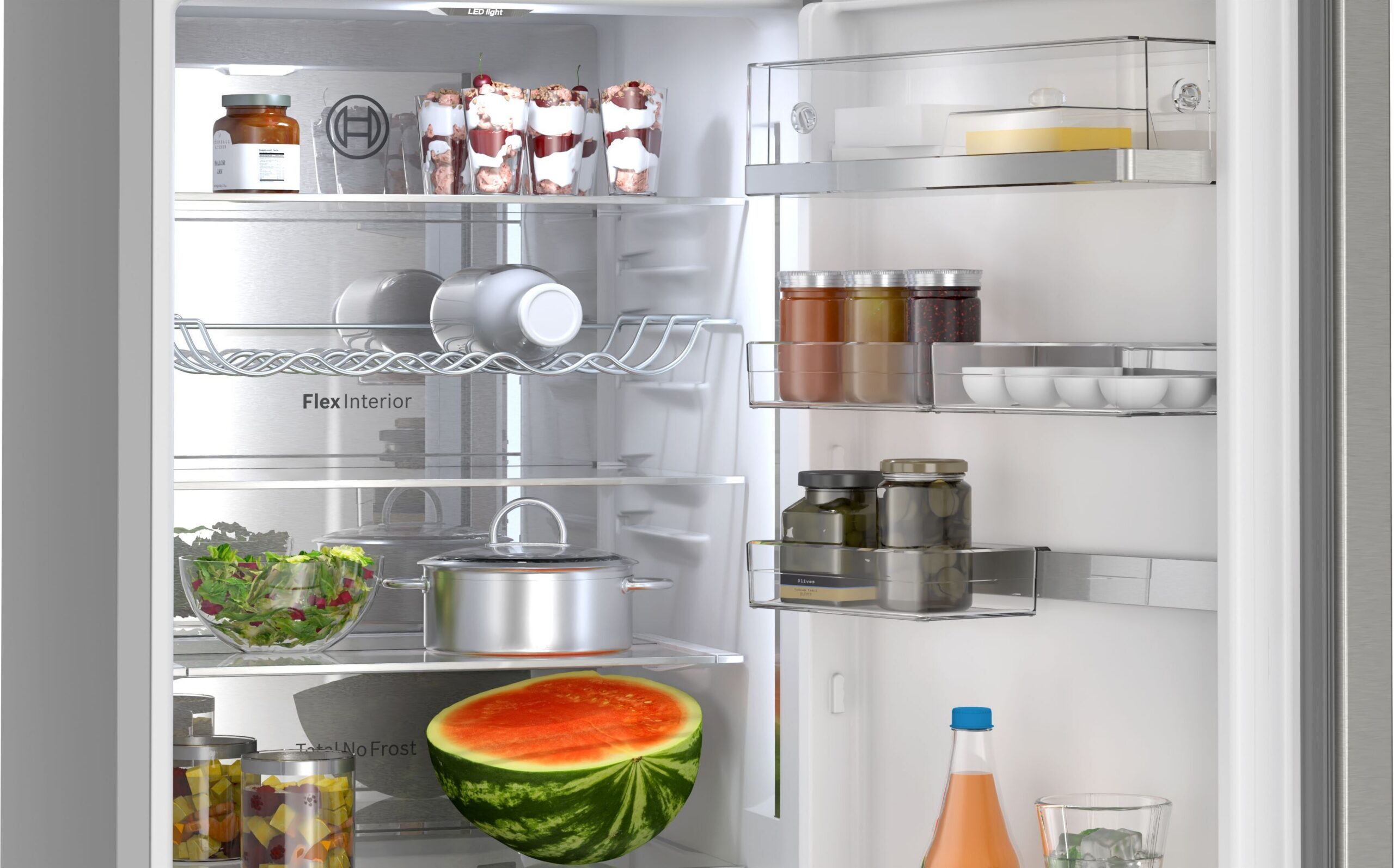 Bosch KGN39AIAU Serie 6 külmik-sügavkülmik, harjatud teras, sõrmejäljekindel - Image 3