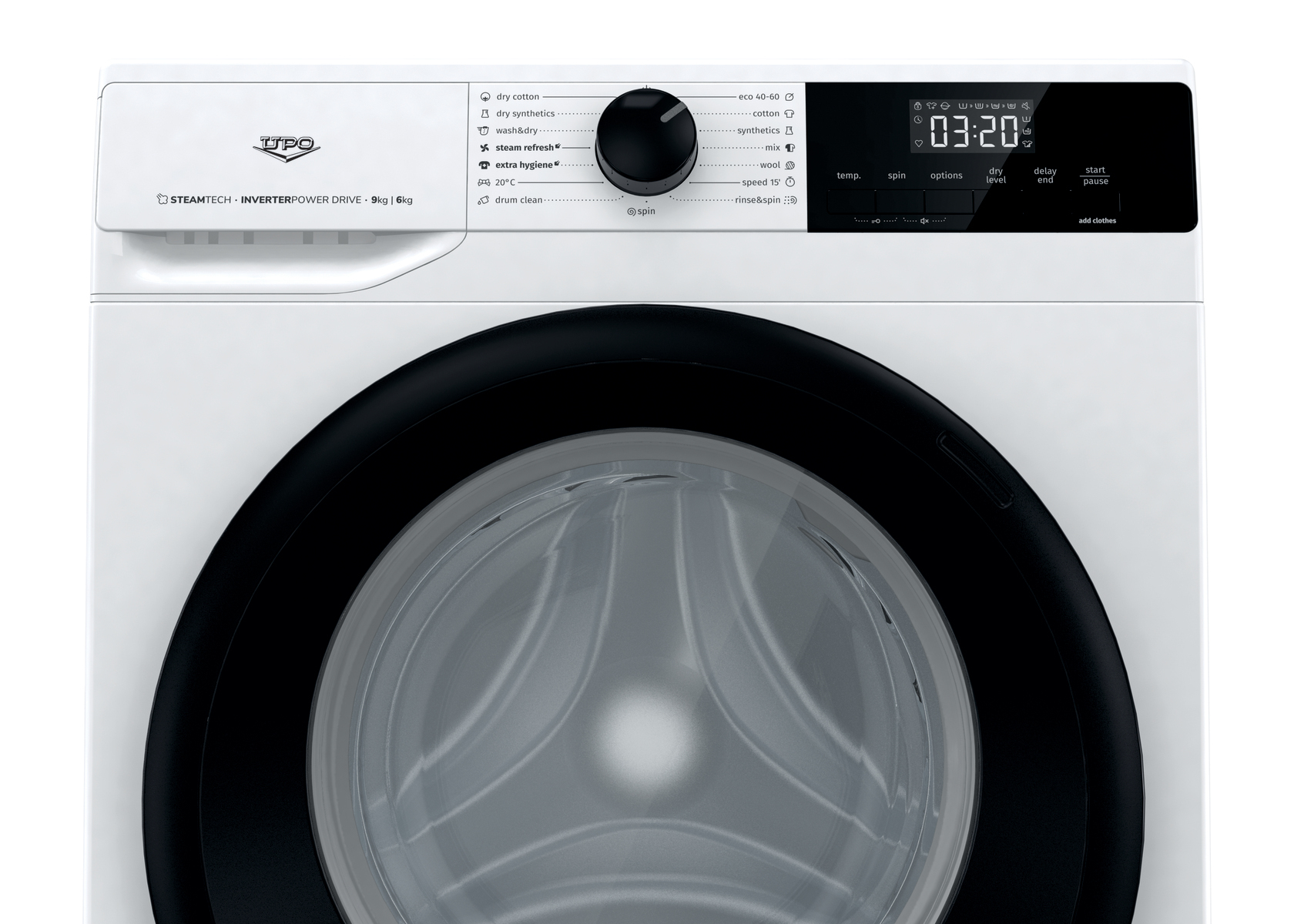 Upo KP2U9614ADS pesumasin-kuivati, valge - Image 3