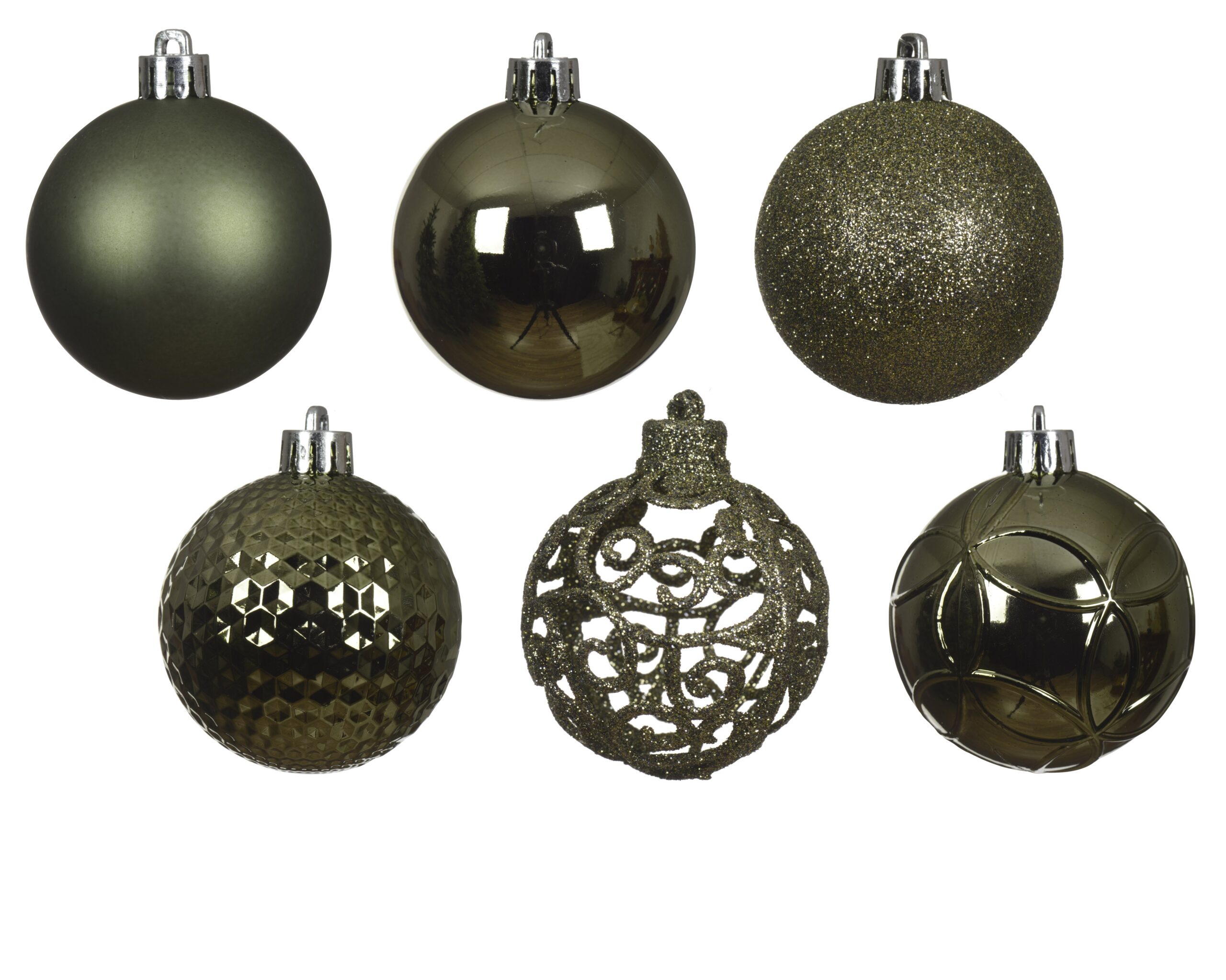 Decoris purunemiskindel jõulupuu kaunistuste komplekt, 6 cm, rosmariin, 37 tk - Image 2