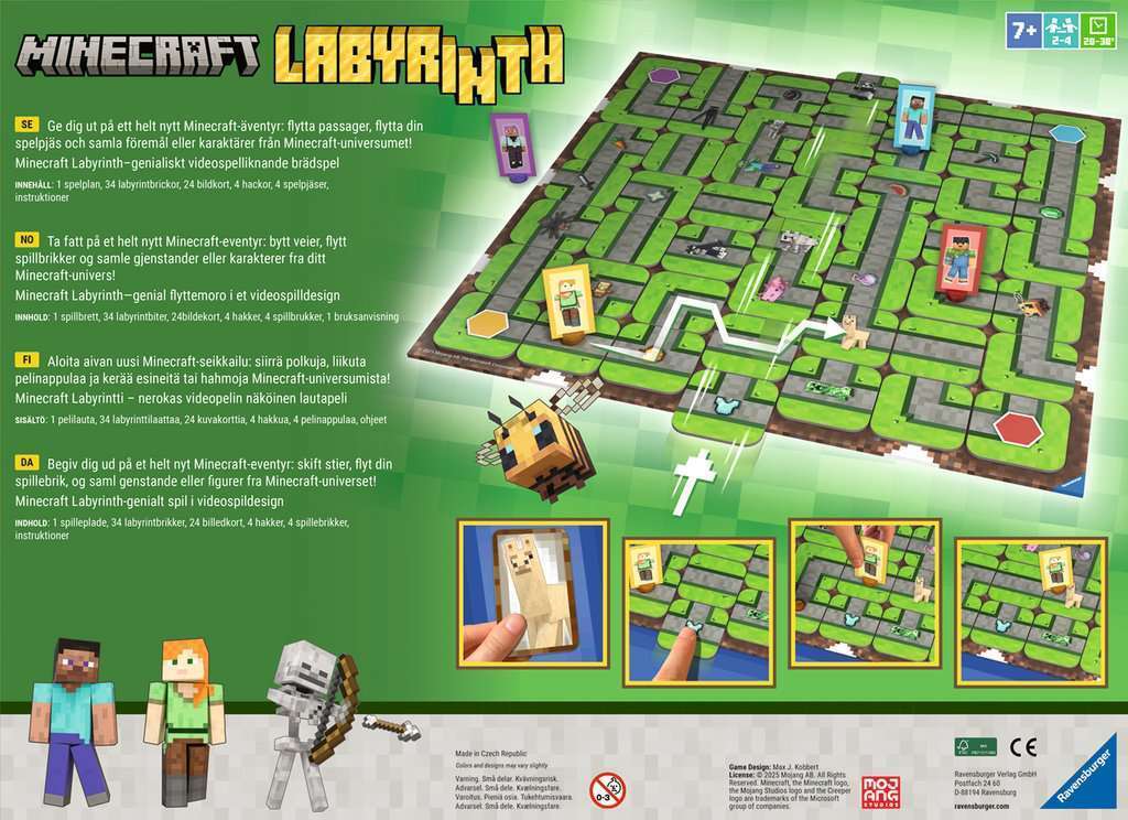 Ravensburger Minecraft Changing Labyrinth lauamäng - Image 2