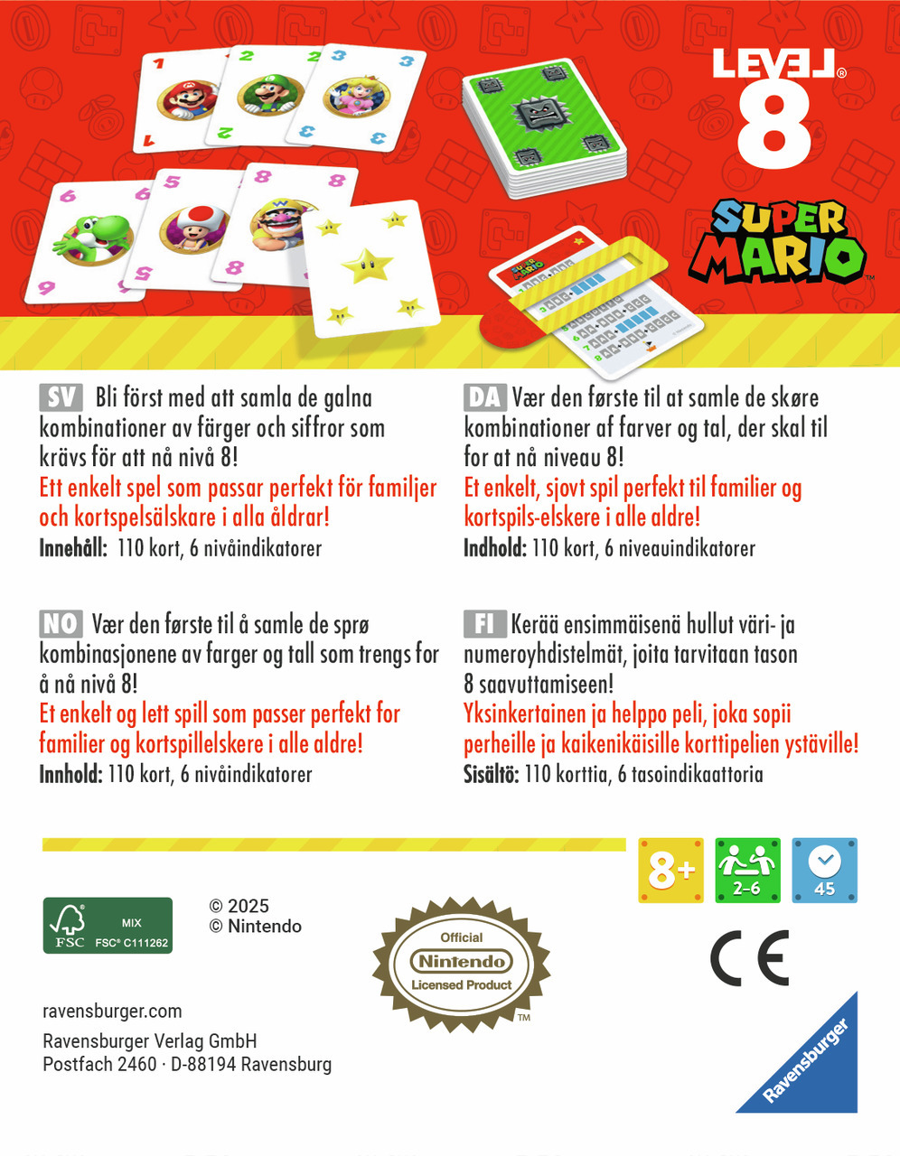 Ravensburger Super Mario 8. taseme kaardimäng - Image 2