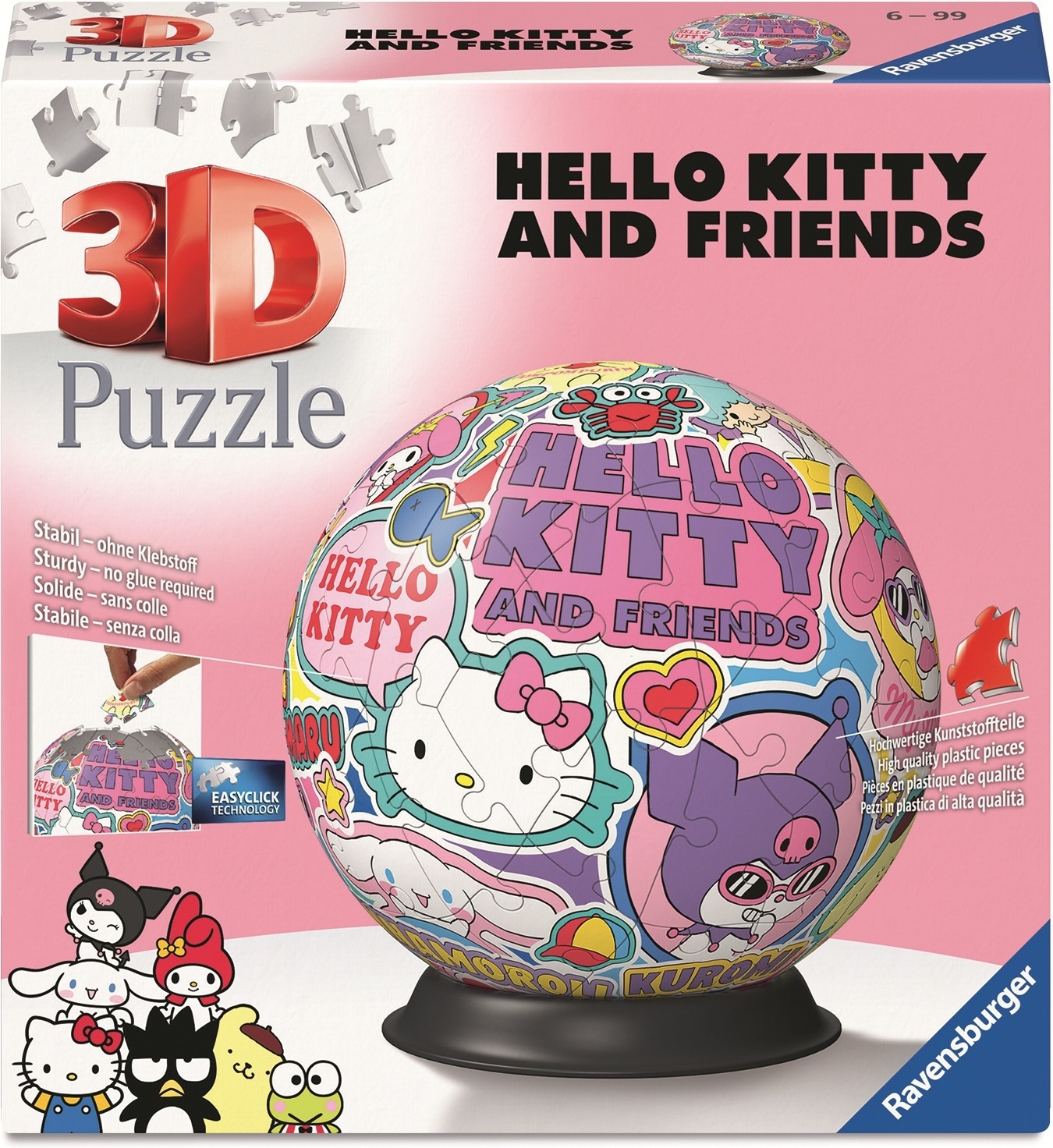 Ravensburger Pusle-Pall Hello Kitty, 3D pusle