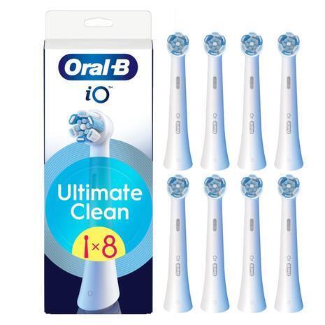 Oral-B iO Ultimate Clean vahetusharjad, 8 tk, valge