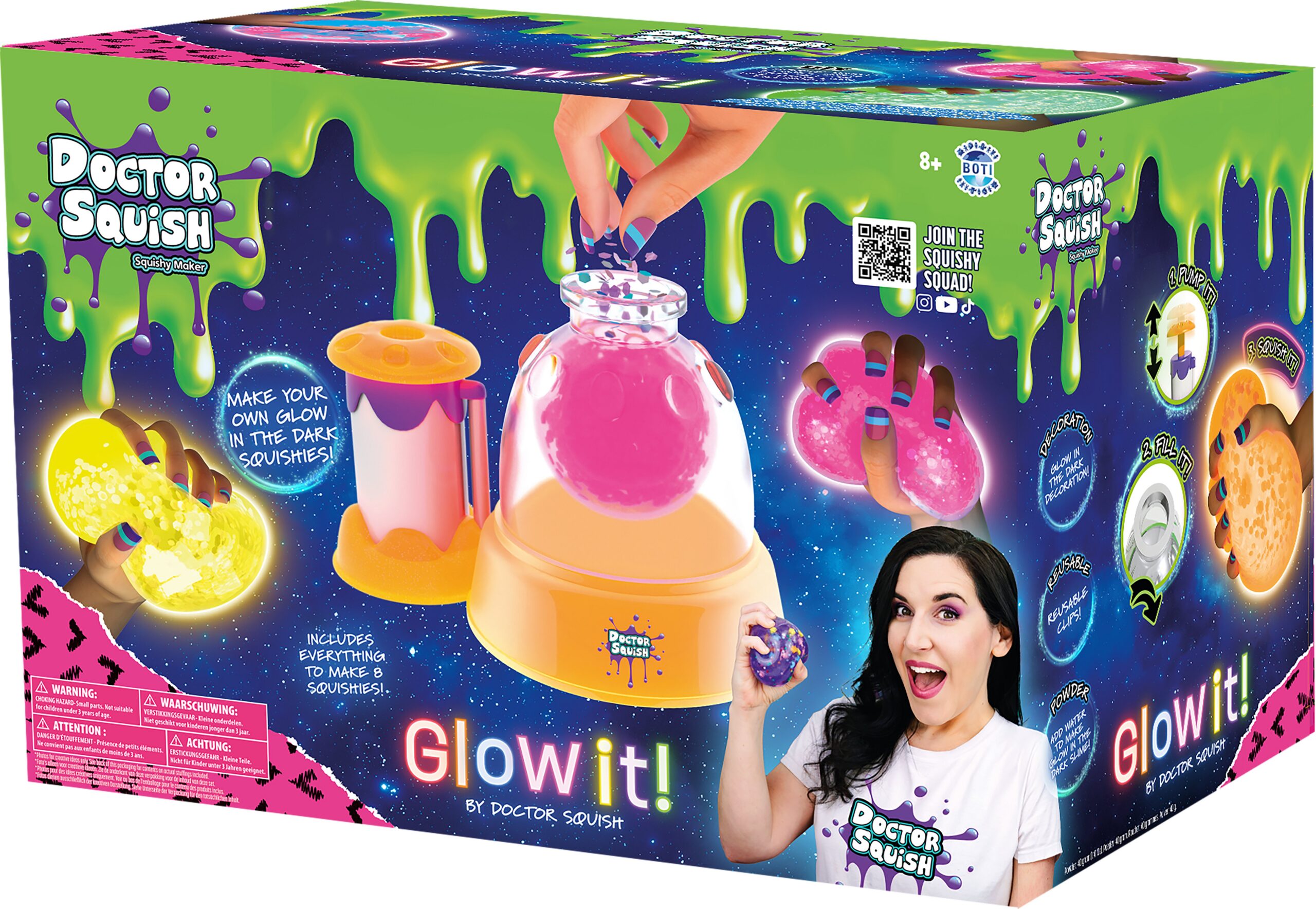 Doctor Squish GLOW IT pehmete pallide valmistamise jaam - Image 3