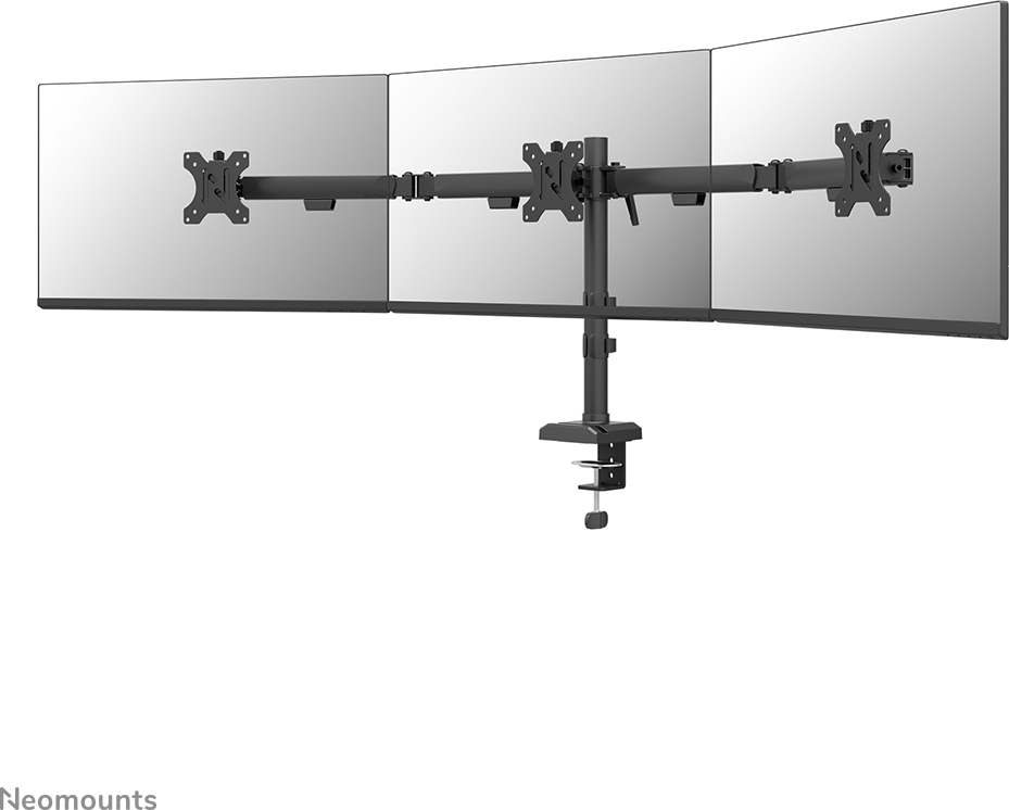 Neomounts DS60-600BL3 NERO monitorihoidik kolmele 10–27-tollistele ekraanidele, must