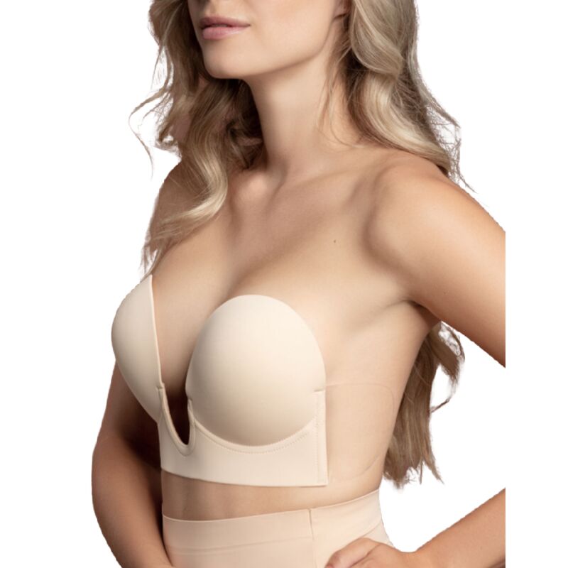 BRA WITHOUT HANDLES SHAPE U BEIGE CUP D - Image 2