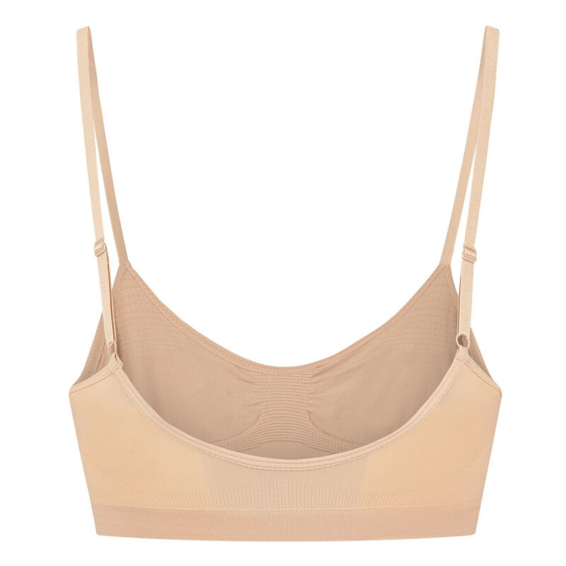 MEDIUM CONTROL BRA SEAMLESS BEIGE SIZE XXL - Image 4
