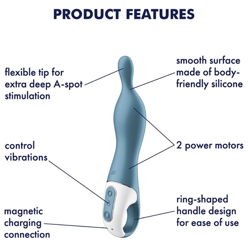 AMAZING 1 ASPOT VIBRATOR BLUE - Image 4