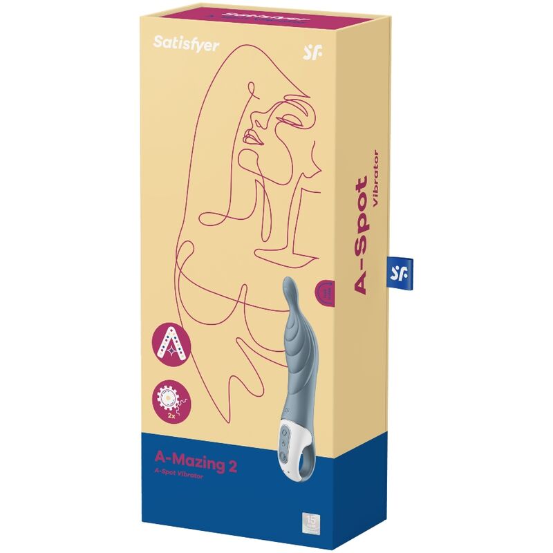 AMAZING 2 ASPOT VIBRATOR GREY - Image 3