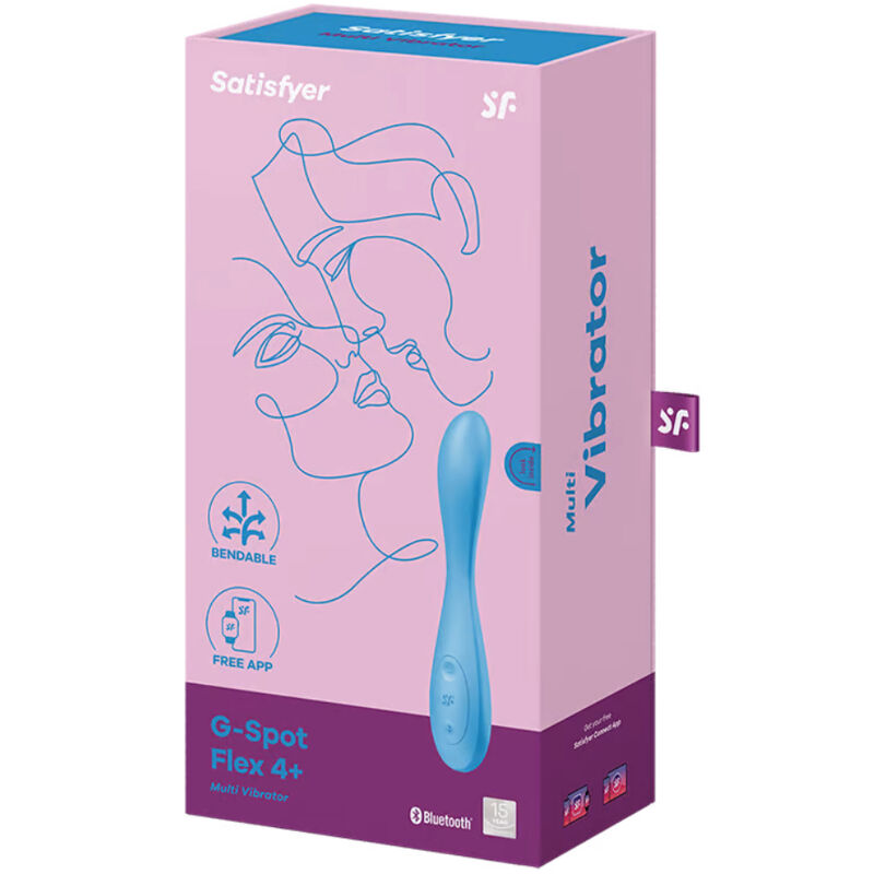 G-SPOT FLEX 4+ MULTI VIBRATOR APP BLUE - Image 4