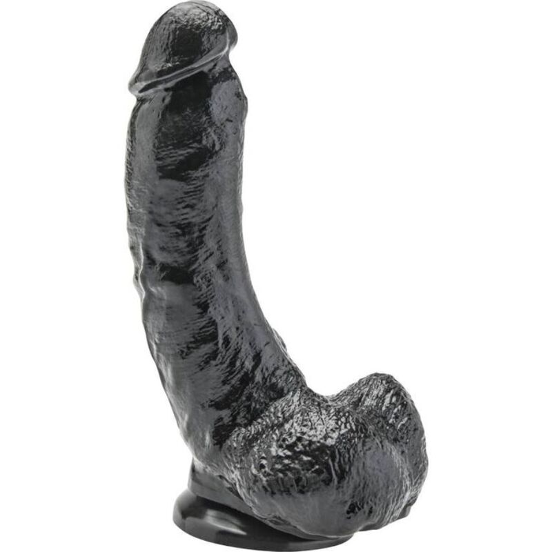 DILDO 20,5 CM WITH BALLS BLACK