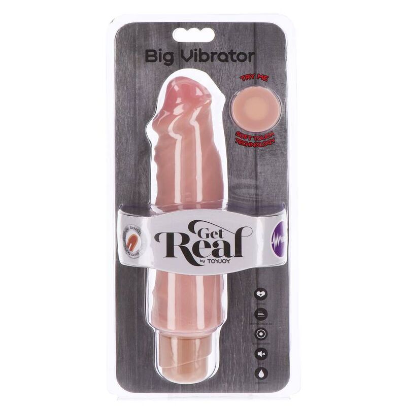 DUAL DENSITY BIG VIBRATOR 20,5 CM SKIN - Image 4