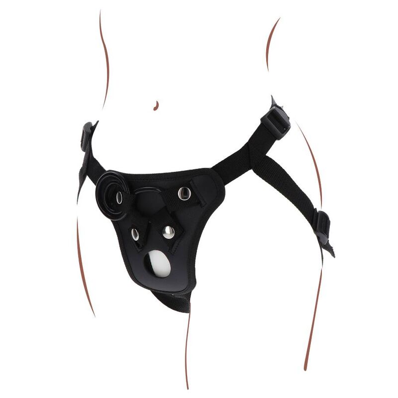 STRAP-ON PLEASURE HARNESS BLACK - Image 5