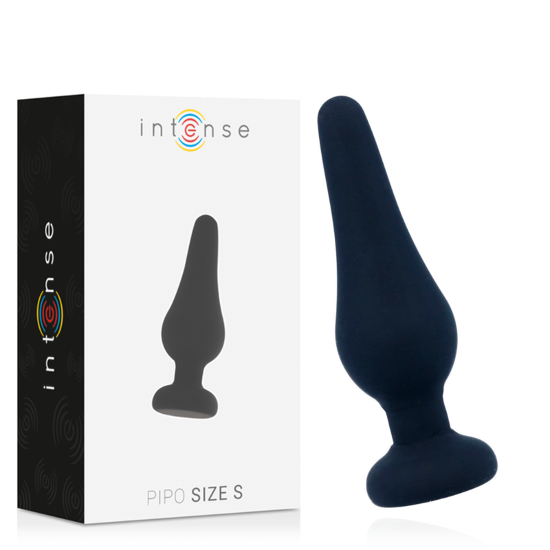 ANAL PLUG PIPO S BLACK SILICONE 9.8 CM