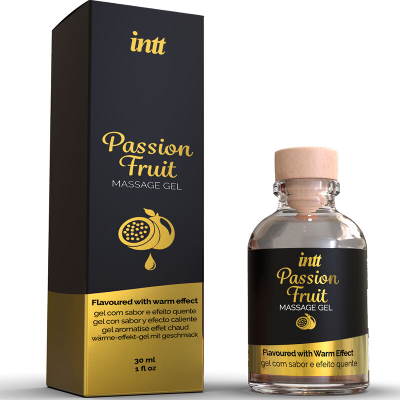 PASSION FRUIT FLAVORED MASSAGE GEL WITH HEAT EFFECT - Image 2