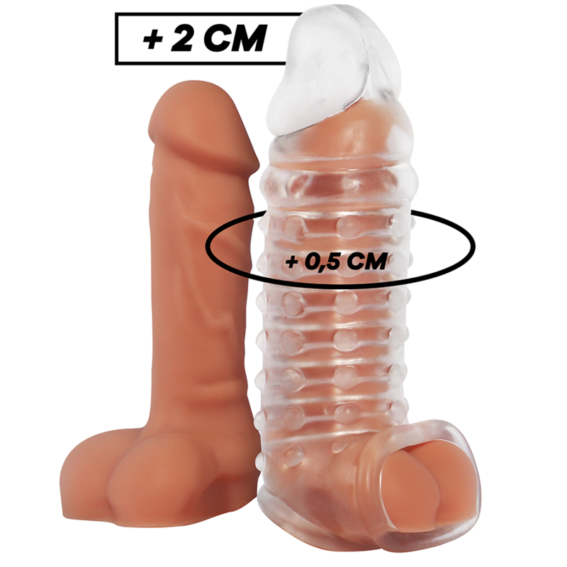 PENIS EXTENSION AND SHEATH V11 TRANSPARENT
