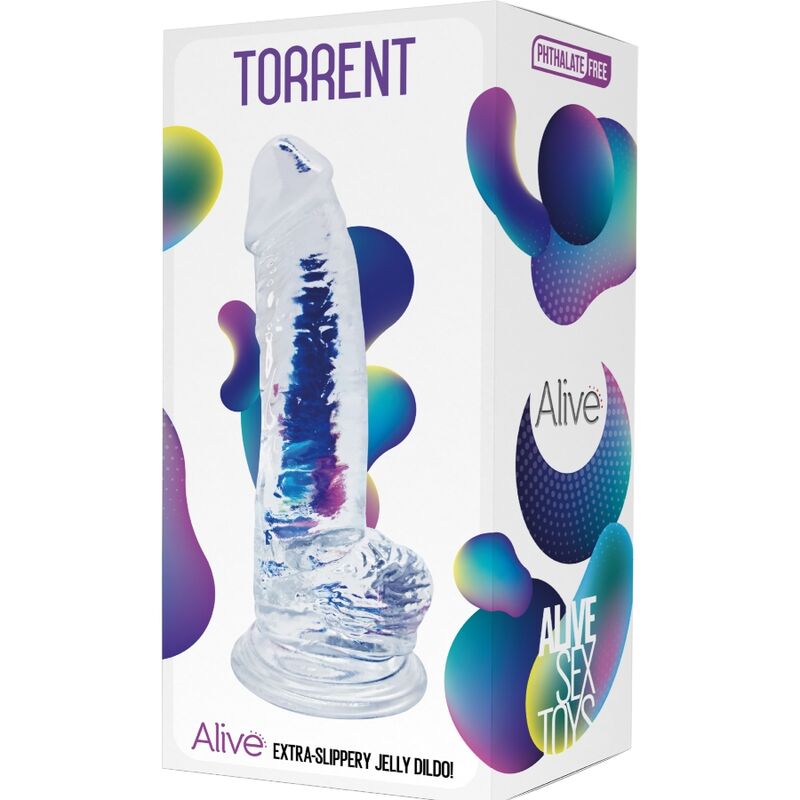 TORRENT REALISTIC PENIS TRANSPARENT 20.6 CM - Image 2