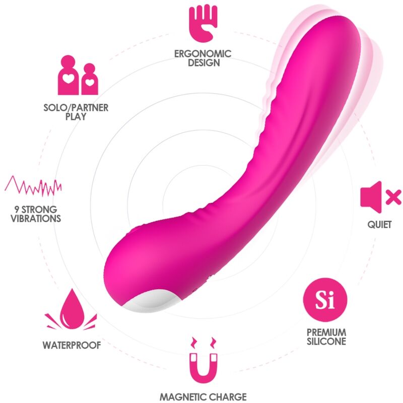 LEGEND VIBRATOR SILICONE FUCHSIA