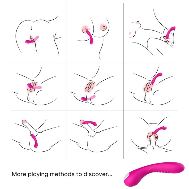 LEGEND VIBRATOR SILICONE FUCHSIA - Image 2