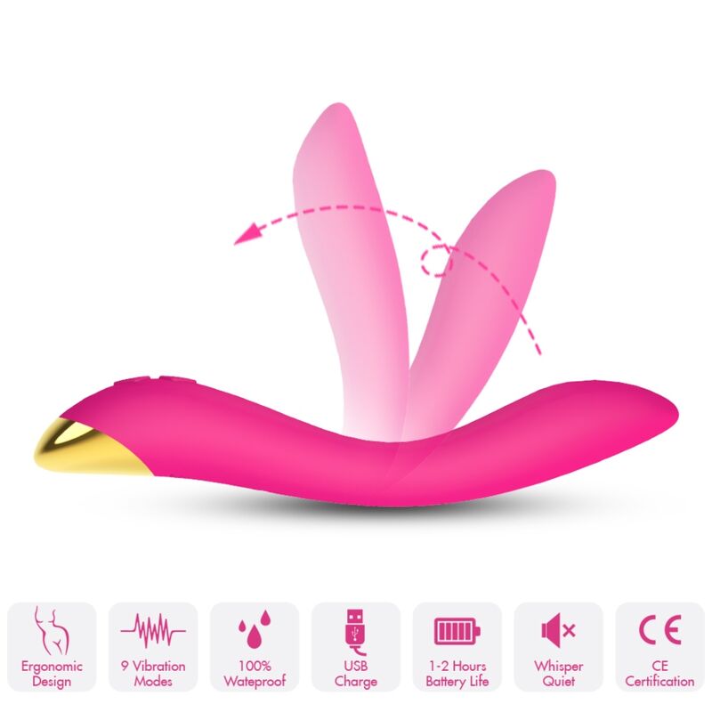 FLAMINGO VIBRATOR MULTIPOSITION FUCHSIA