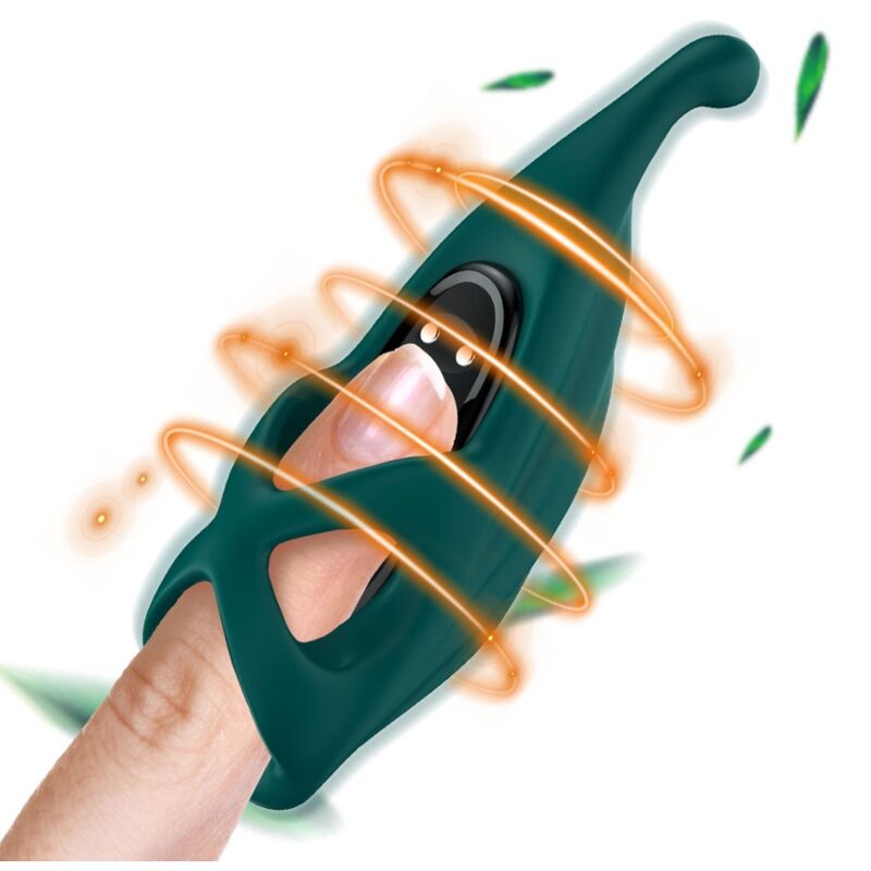 FINGER STIMULATOR & VIBRATOR GREEN - Image 2