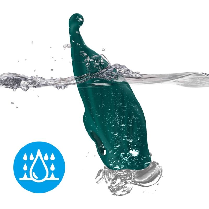 FINGER STIMULATOR & VIBRATOR GREEN - Image 3