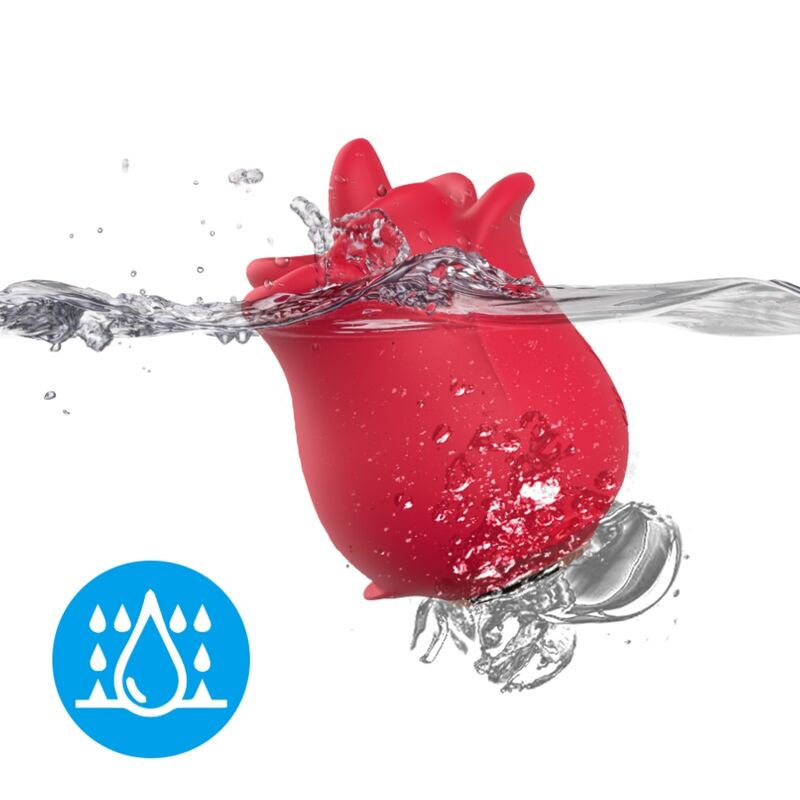 ROSE 10 MODES LICKING CLIT VIBRATOR RED - Image 2