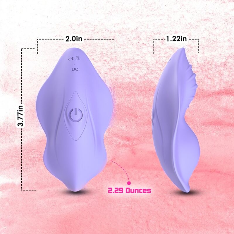 WHISPER WEARABLE PANTIES VIBRATOR REMOTE CONTROL PURPLE - Image 2
