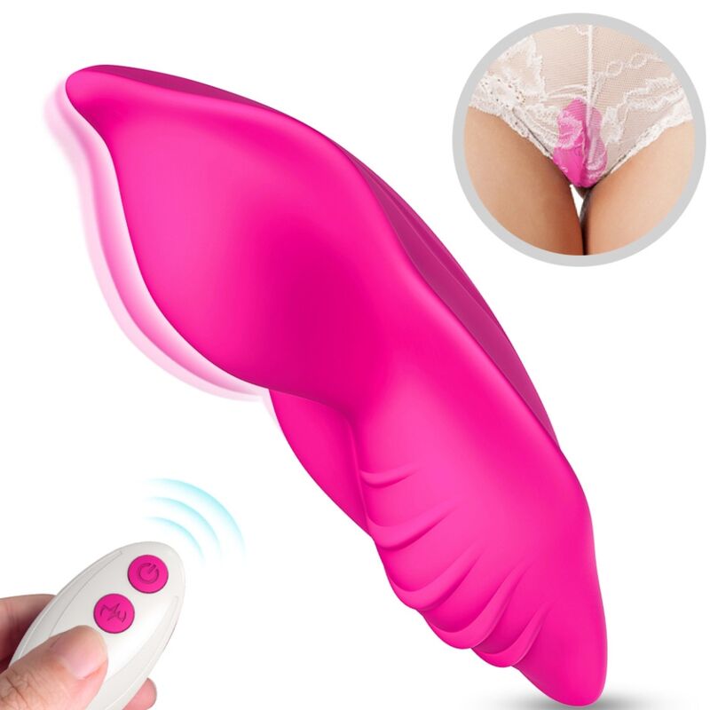 WHISPER WEARABLE PANTIES VIBRATOR REMOTE CONTROL FUCHSIA