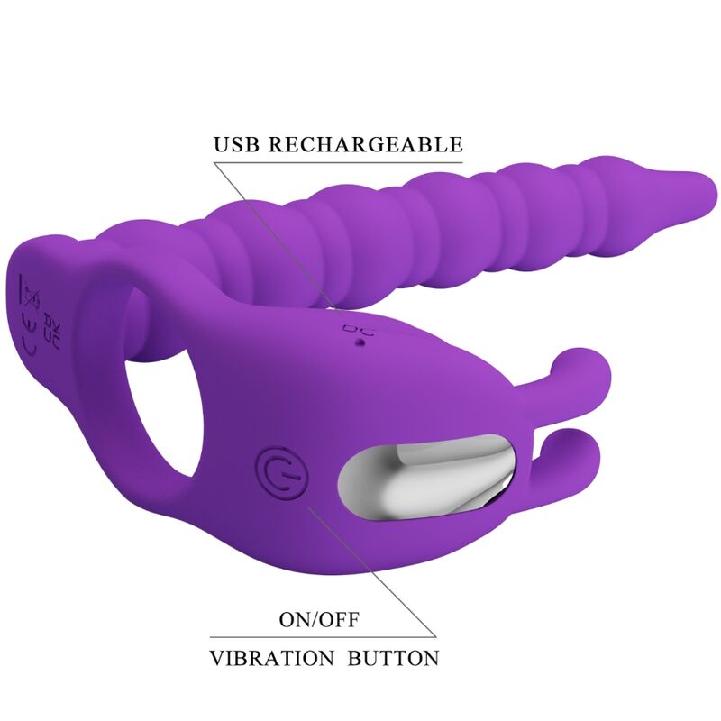 BLACKNEY PENIS RING WITH LILA VIBRATOR PLUG - Image 5