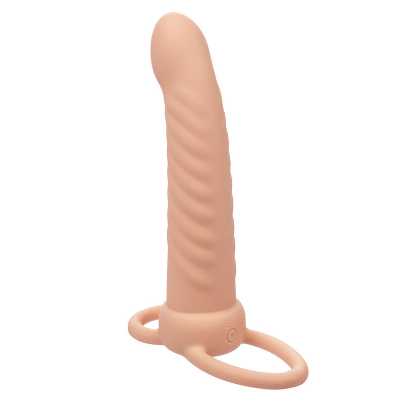 MAXX RIBBED DUAL PENETRATOR 10 VIBRATIONS FLESH - Image 4