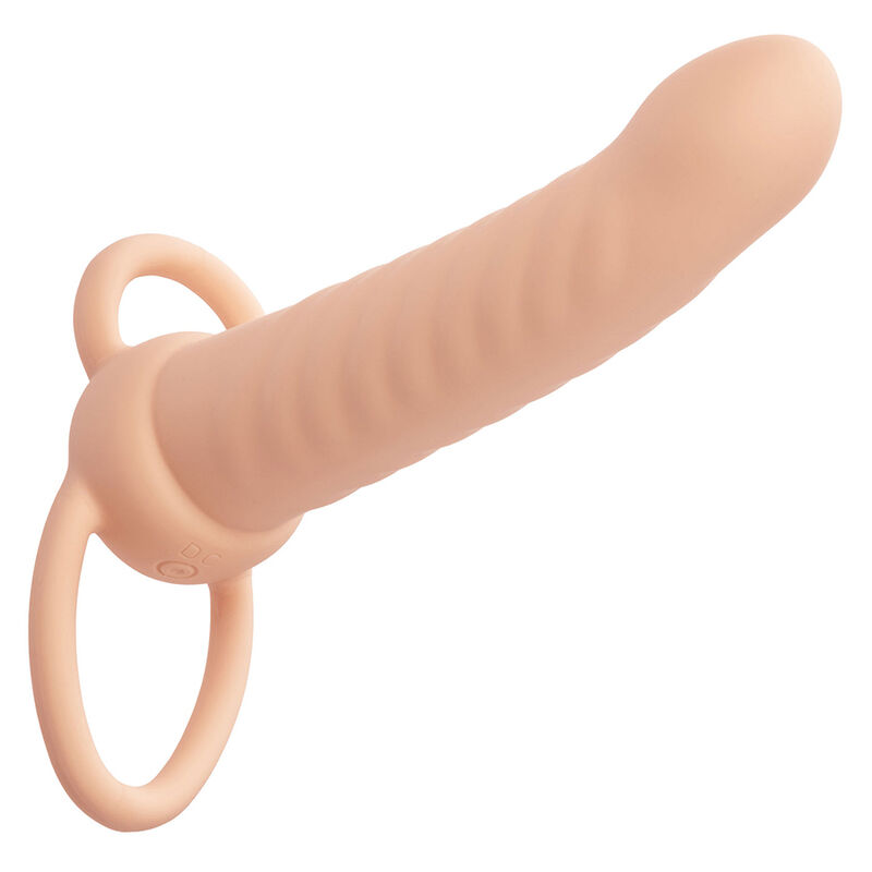 MAXX RIBBED DUAL PENETRATOR 10 VIBRATIONS FLESH - Image 2