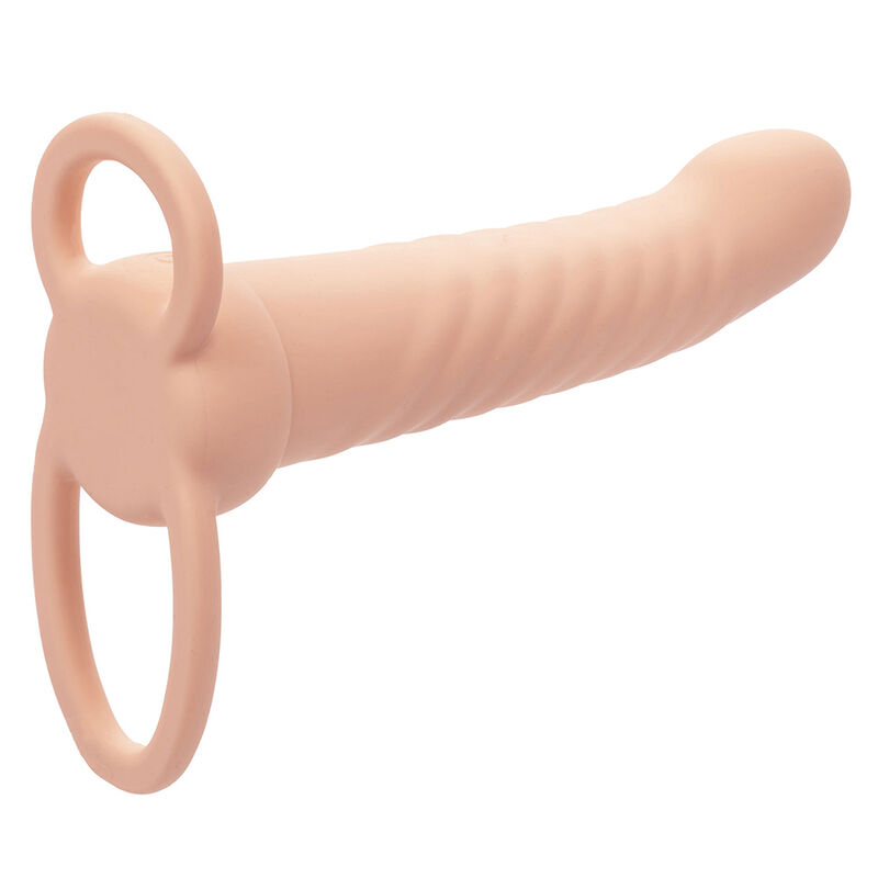 MAXX RIBBED DUAL PENETRATOR 10 VIBRATIONS FLESH - Image 3