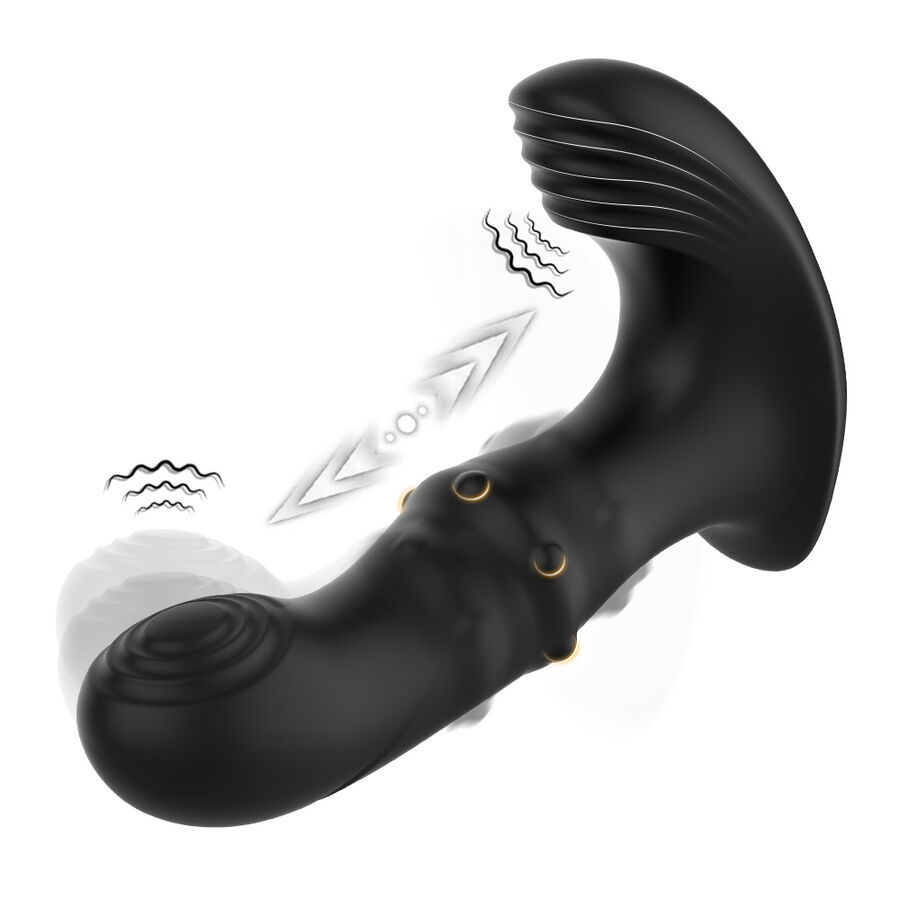 ANAL PROSTATE VIBRATOR REMOTE CONTROL BLACK - Image 2