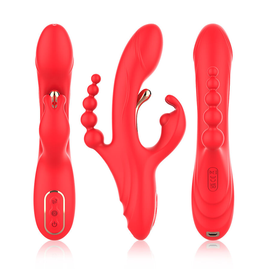 G-SPOT AND CLITORIS STIMULATOR VIBRATOR RED - Image 5