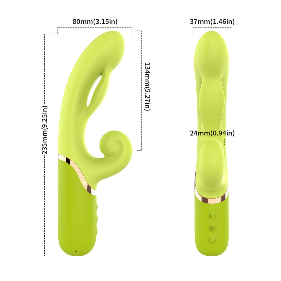 INFLABE POINT A TO STIMULATOR VIBRATOR GREEN - Image 5