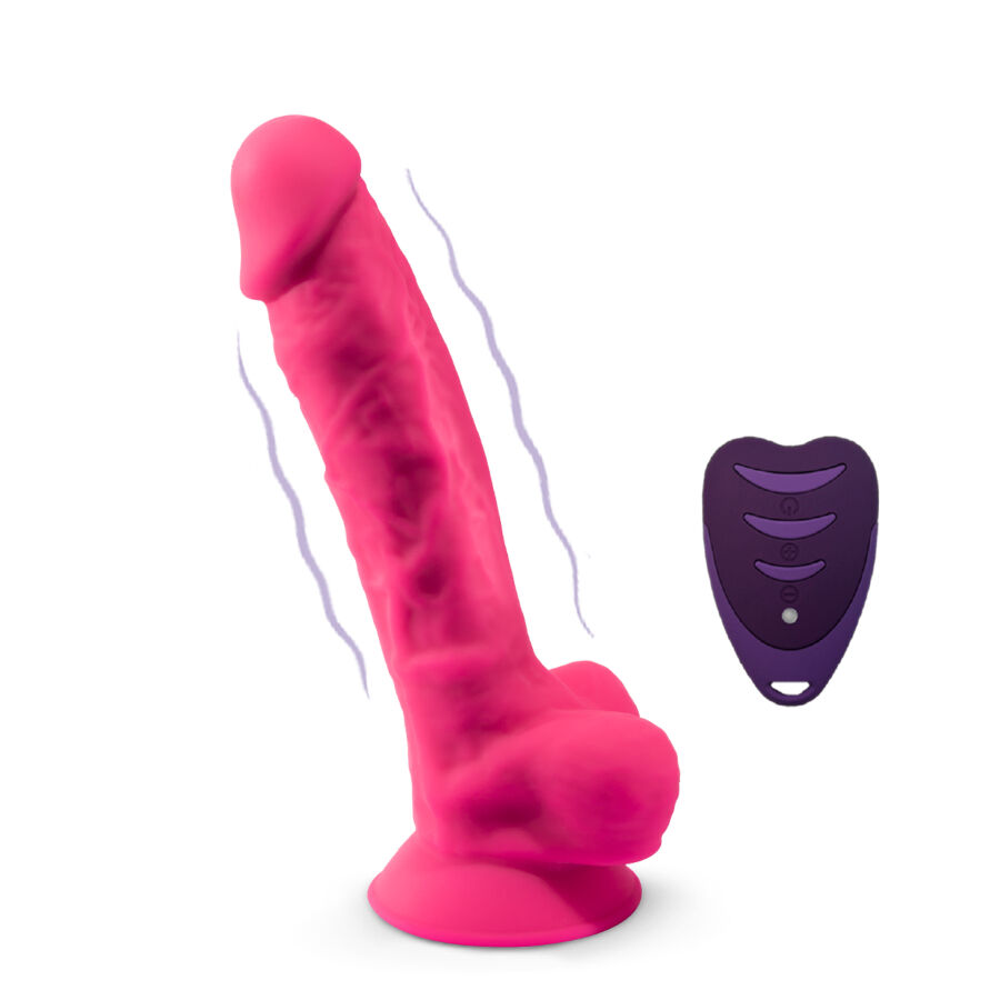 REALISTIC PENIS MODEL 18 PINK VIBRATION + REMOTE CONTROL LRS - Image 4