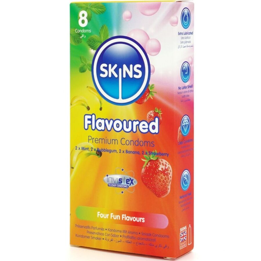 MULTI FLAVORS PREMIUM CONDOMS PACK 8 - Image 2