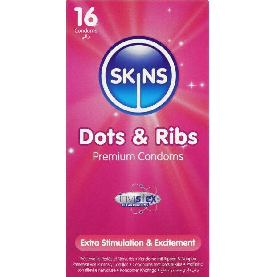 DOTS & RIBS PREMIUM CONDOMS PACK 16