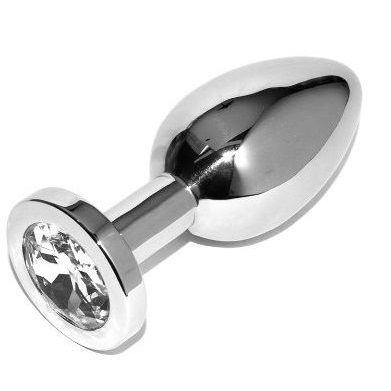 ANAL PLUG DIAMOND TRANSPARENT SMALL 5.71CM - Image 2