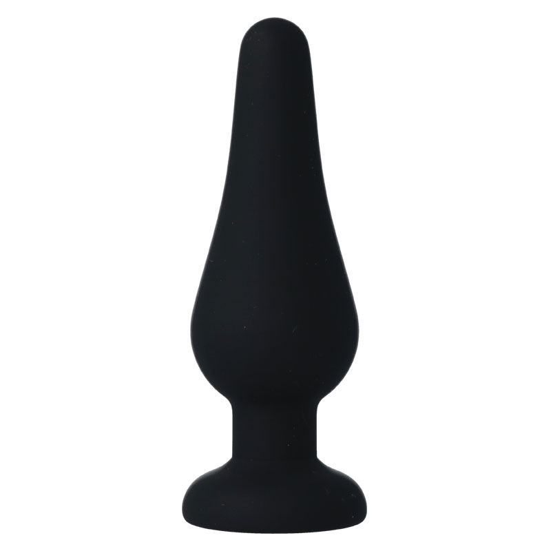 ANAL PLUG PIPO M BLACK SILICONE 11 CM - Image 2
