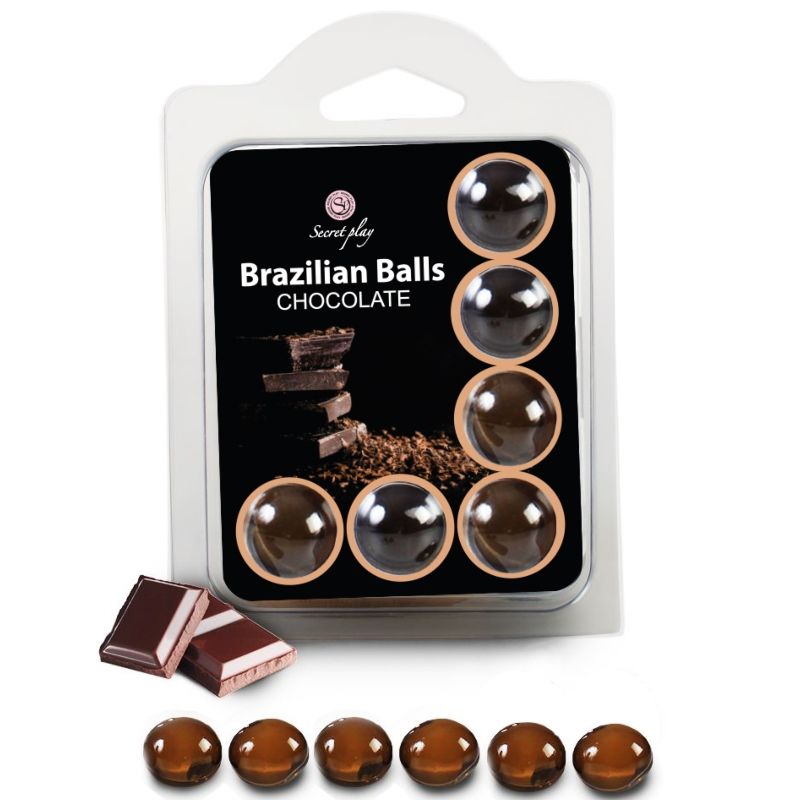 SET 6 BRAZILIANS BALLS CHOCOLATE