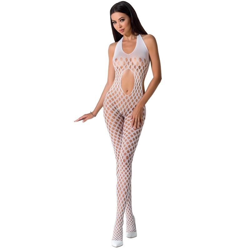 WOMAN BS065 WHITE BODYSTOCKING ONE SIZE