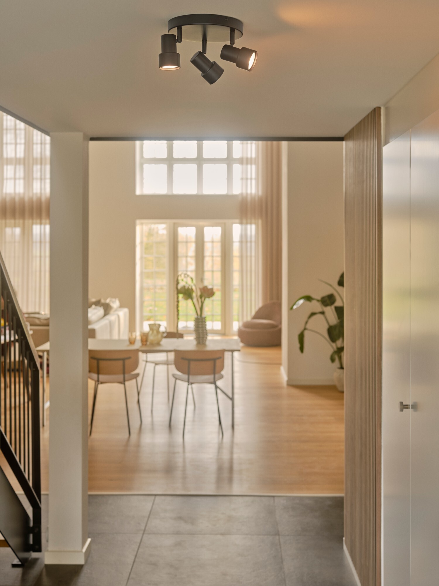 Nordlux Boston 3-osaline laelamp, must - Image 2